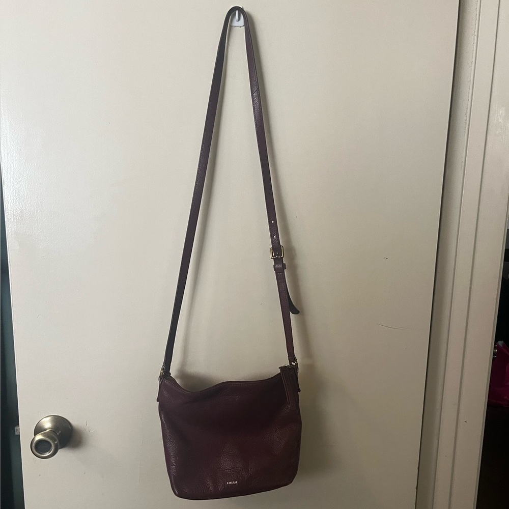 Fossil Burgundy Crossbody Purse